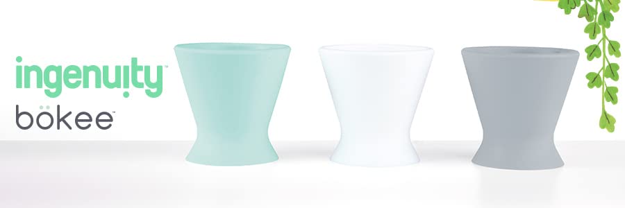 Bökee Baby Bottle Holder and Easy Hands Free Silicone Breast Pump Holder​ for One Handed Bottle Prep - Robins Egg, 1-Pack - Image 14