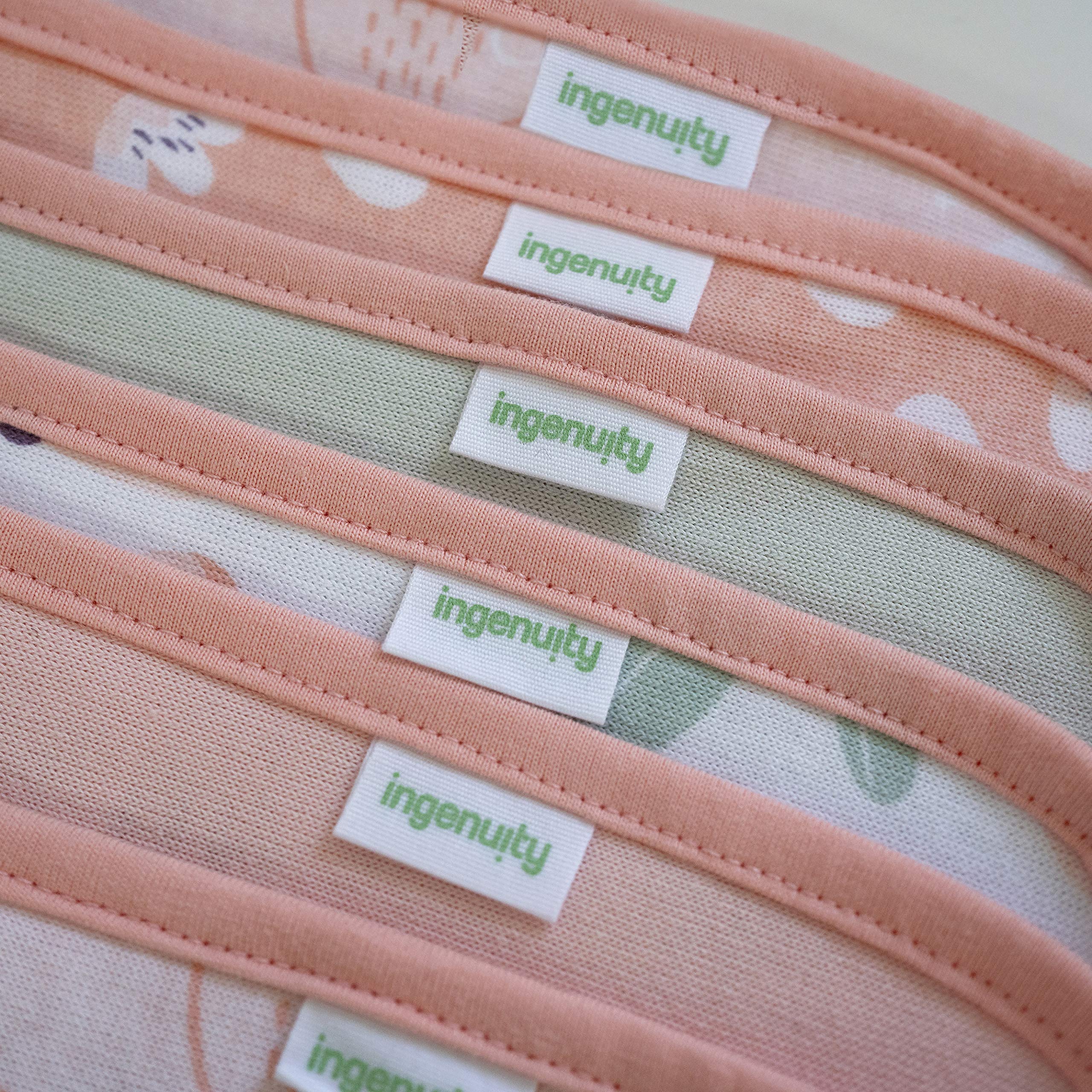 Ingenuity Clean & Cuddly 3-Pack Hooded Bath Towels - Edi & Clean & Cuddly 6-Pack Terry Washcloth Set - Edi - Image 6