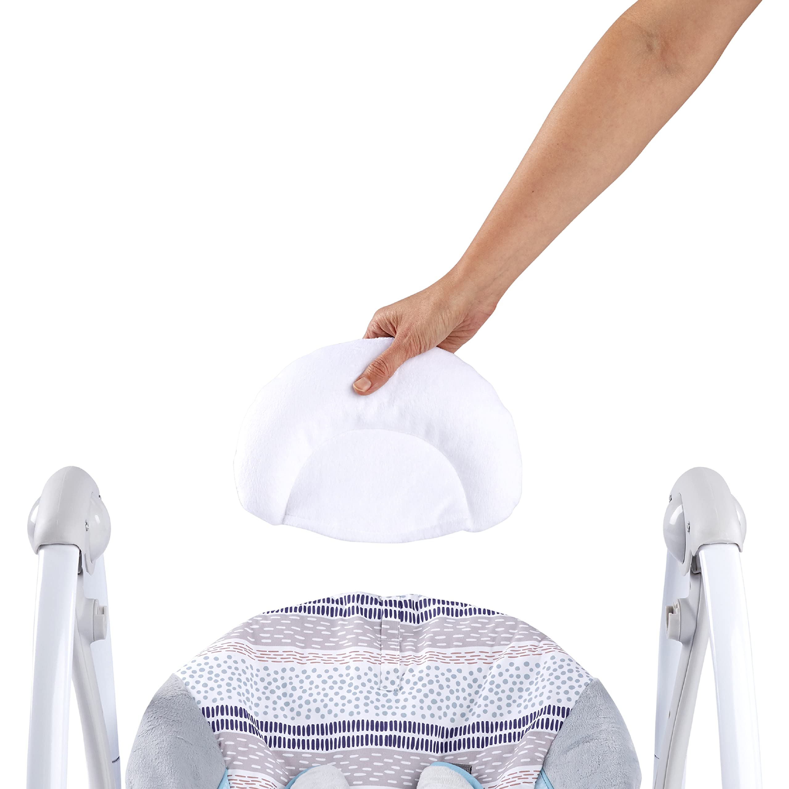 Ingenuity Compact Lightweight Portable Baby Swing with Music, Nature Sounds and Battery-Saving Technology - Abernathy, 0-9 Months - Image 6