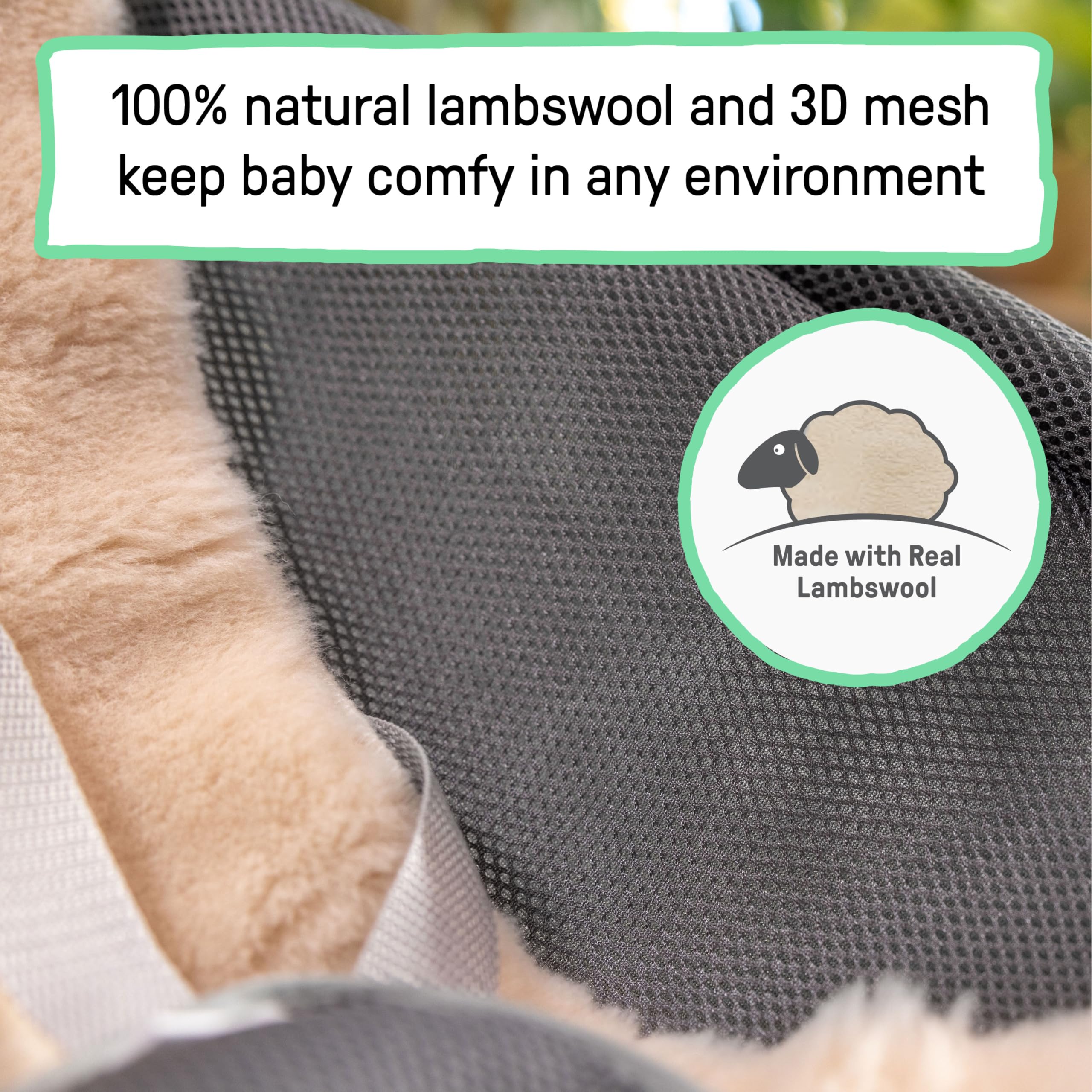 Ingenuity Every Season 2-in-1 Baby Rocker & Seat - Cooling and Warming Fabrics, Detachable Sustainable Wooden Activity Bar, Music, Vibration, for Ages 0-30 Months, Wesley (Grey) - Image 3