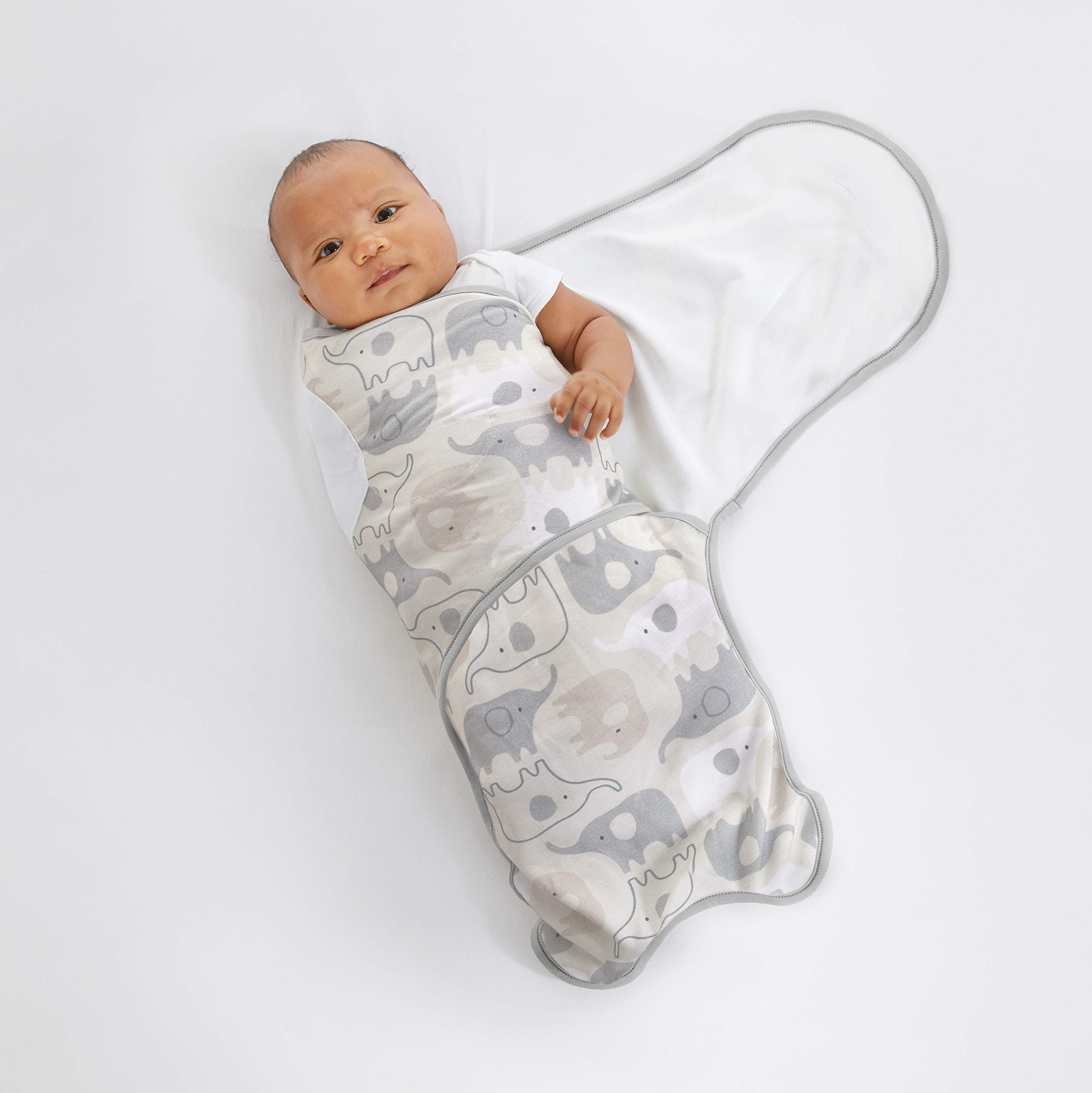 Ingenuity Farewell Fuss Adjustable Easy-Wrap 2-pk Baby Swaddle Set - Grazer - Image 4