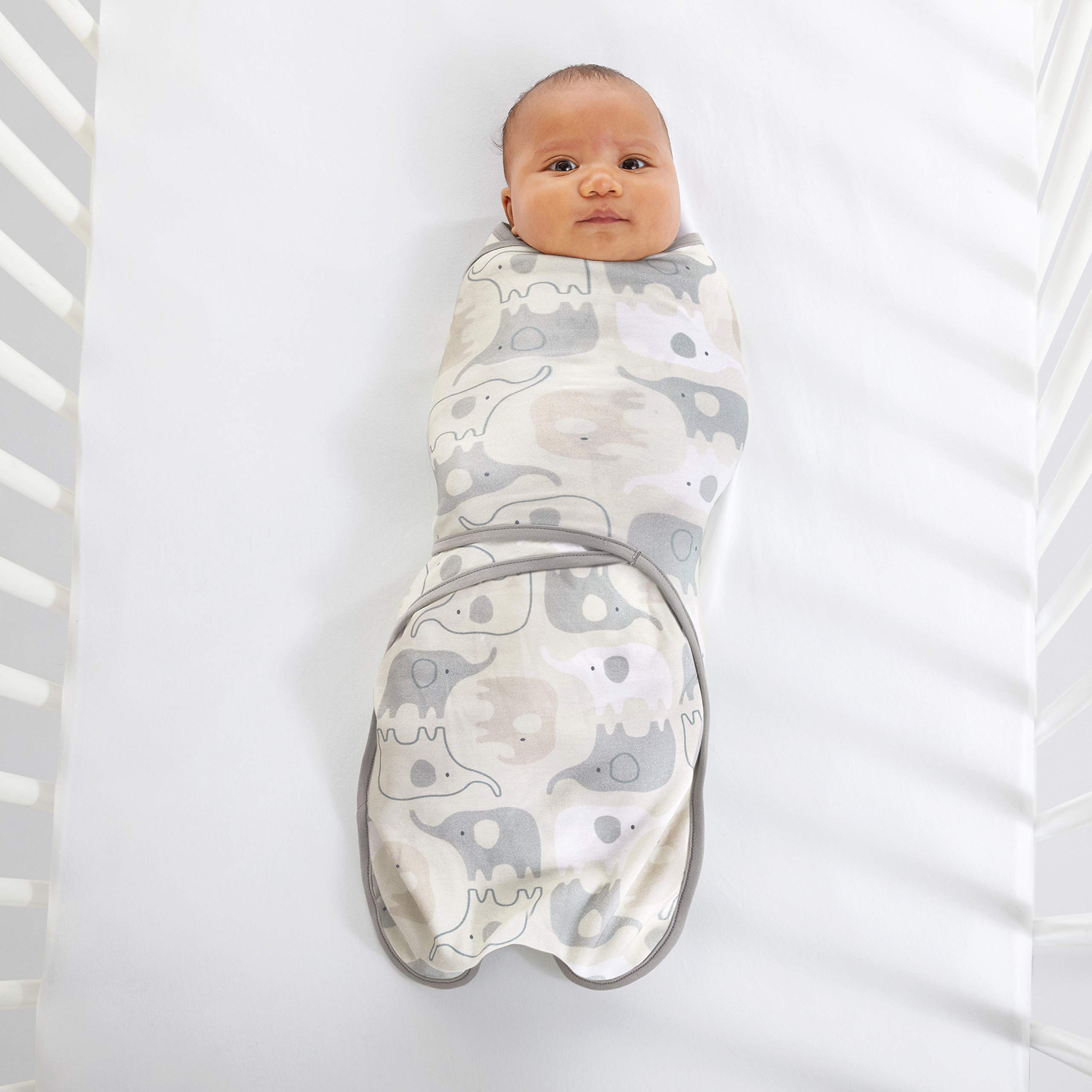 Ingenuity Farewell Fuss Adjustable Easy-Wrap 2-pk Baby Swaddle Set - Grazer - Image 5