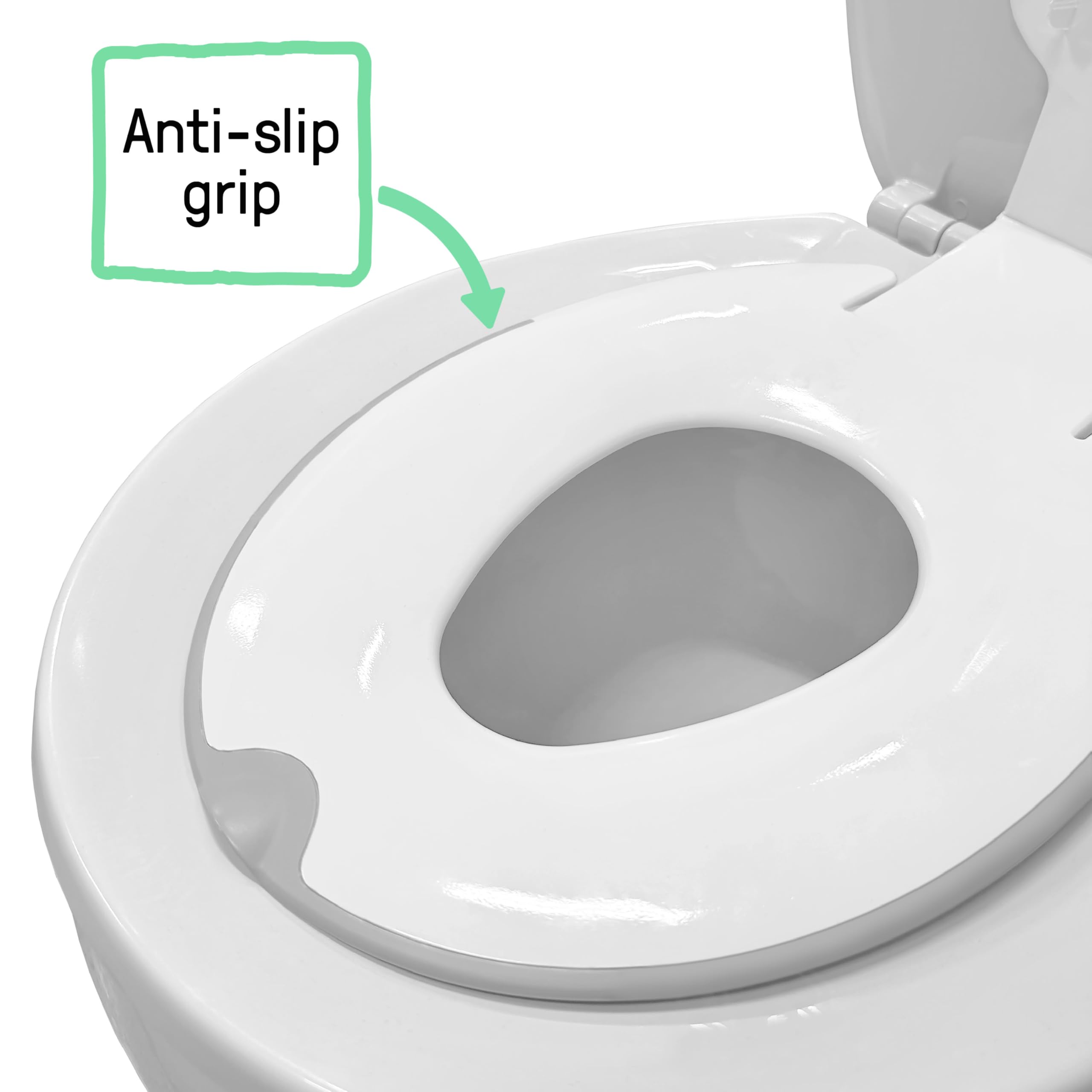 Ingenuity: ity by Ingenuity Flip & Sit Potty Seat (White) – Easy to Set Up & Remove Potty Training Seat That Attaches to Adult Toilet Seat - Image 7