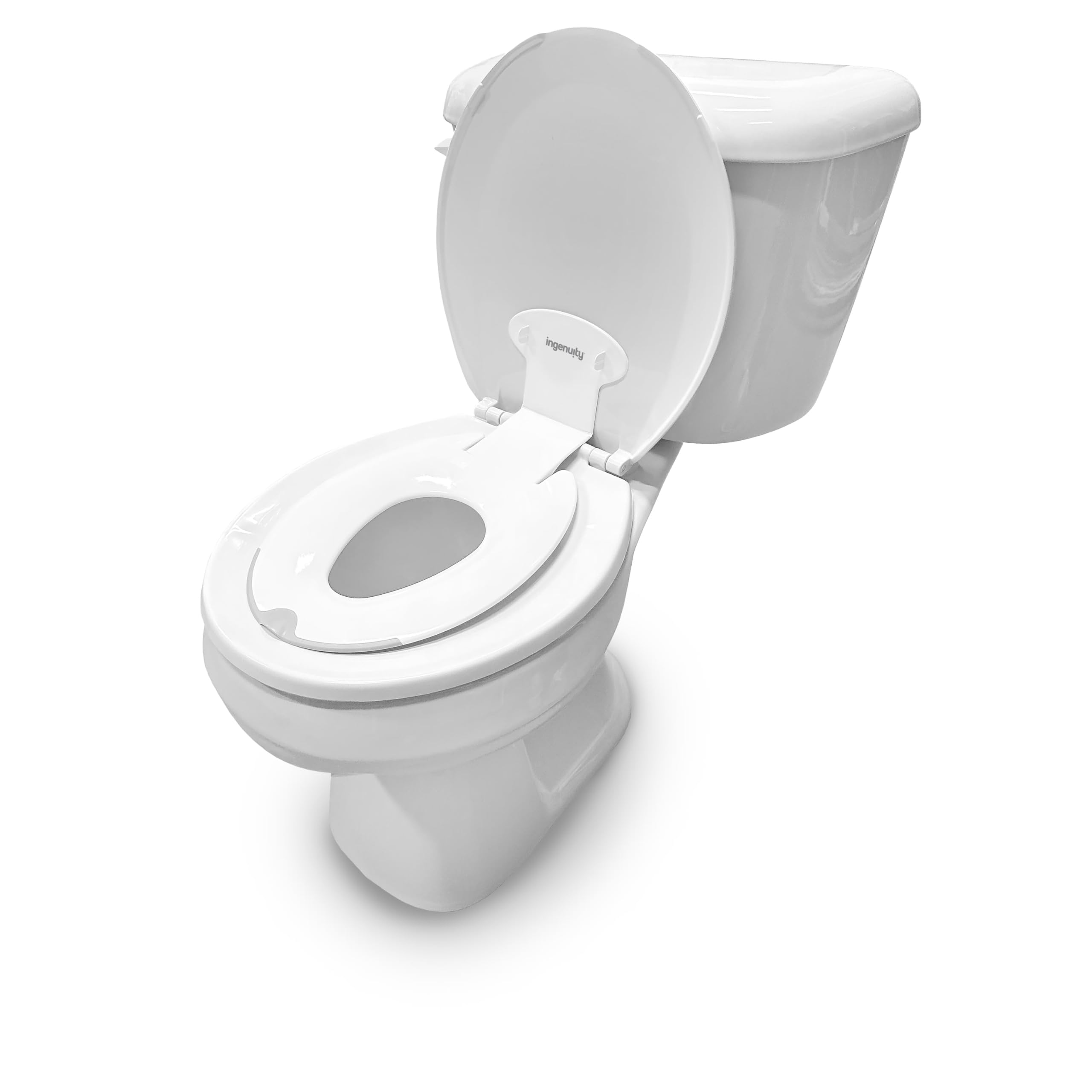 Ingenuity: ity by Ingenuity Flip & Sit Potty Seat (White) – Easy to Set Up & Remove Potty Training Seat That Attaches to Adult Toilet Seat - Image 9