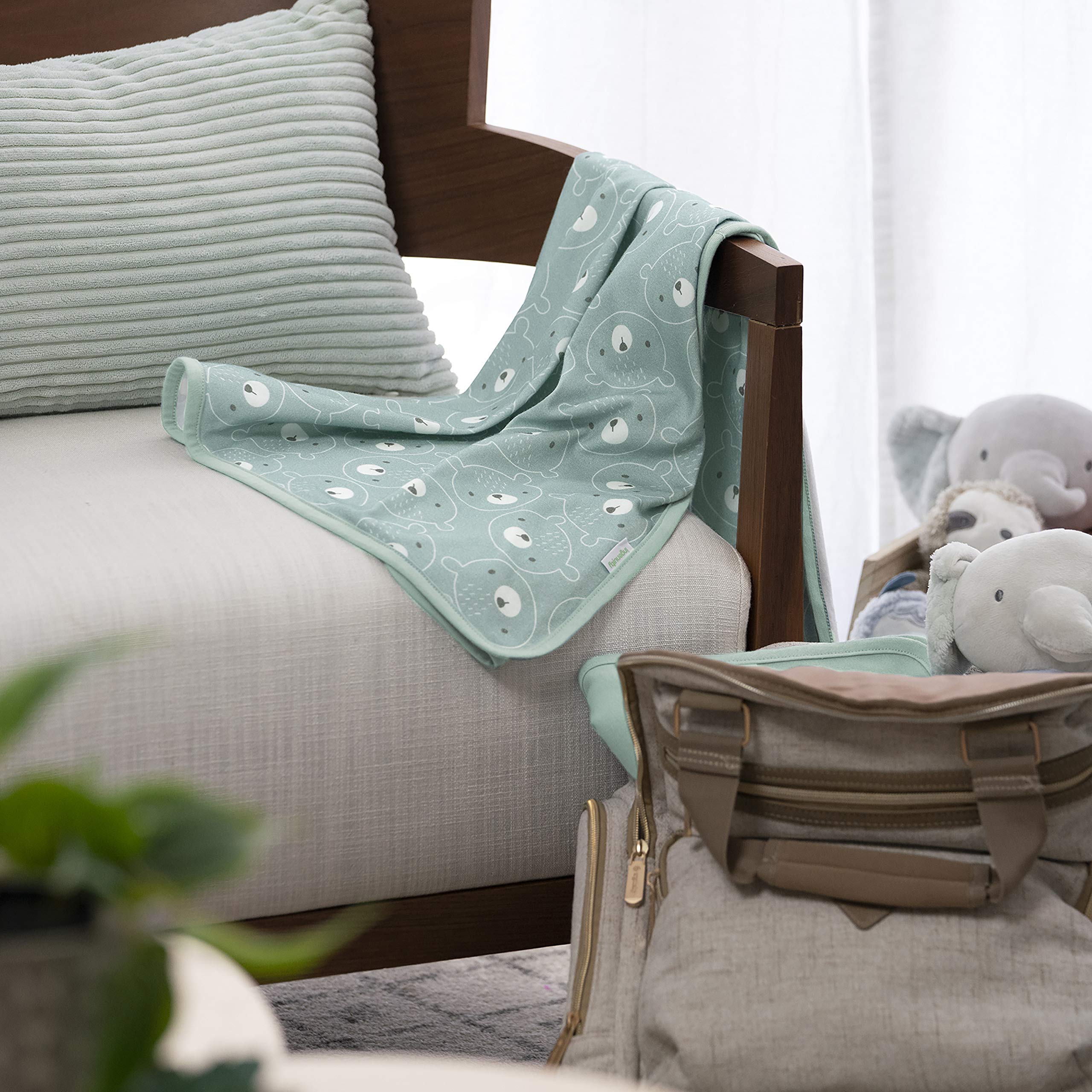 Ingenuity Naps & Nights 2-Pack Multi-Use Infant Swaddle Blanket Set - Kodi - Image 5