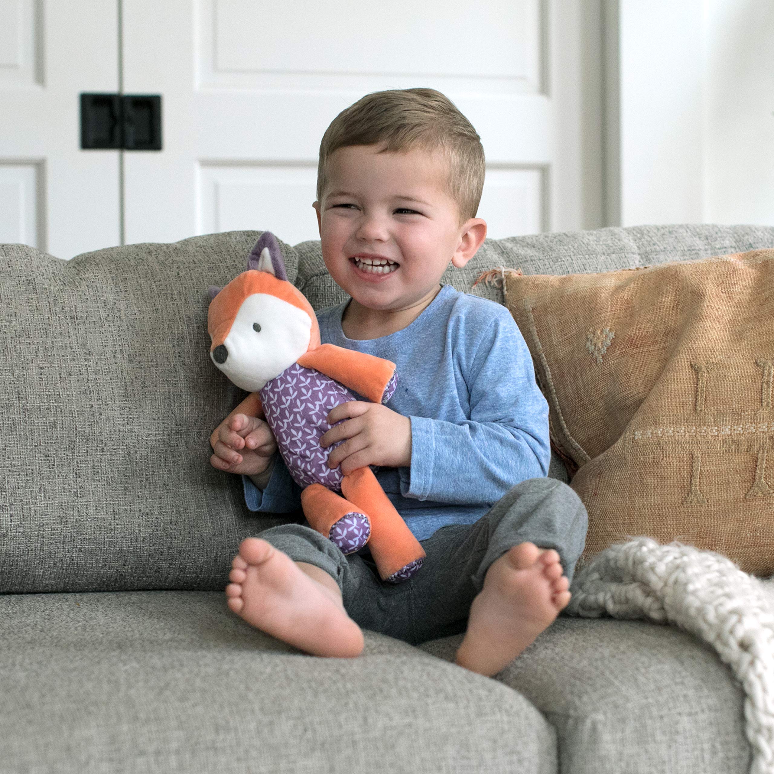 Ingenuity Premium Soft Plush Stuffed Animal Toy - Kitt The Fox, Ages Newborn and up - Image 3