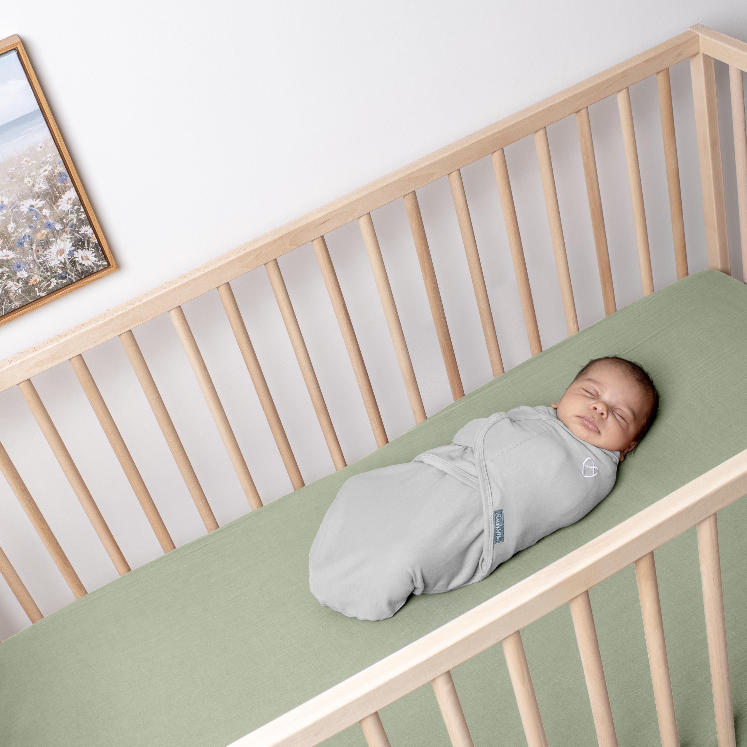 SwaddleMe by Ingenuity Original Swaddle, 100% Cotton, Improves Sleep & Calms Startle Reflex, 3-6 Months, 14-18 lbs, 1.0 TOG, 3-Pack, Baby Swaddle Blanket - Mountaineer - Image 12